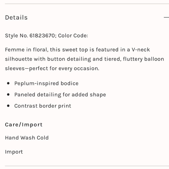 NWT!! Love the Label Anthropologie Jaipur Printed Top - Picture 8 of 8